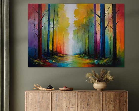 Example of the artwork in a room