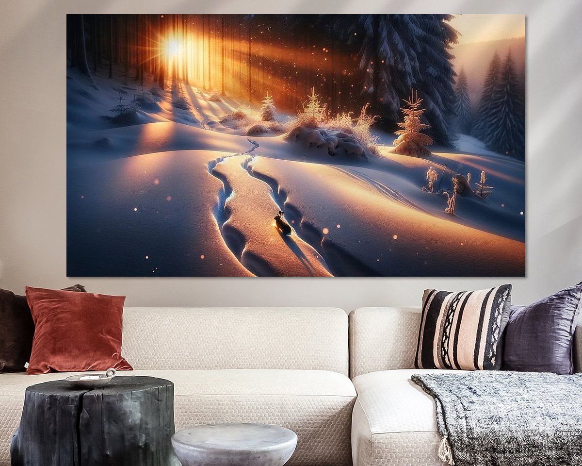 Example of the artwork in a room