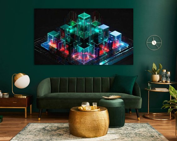 Example of the artwork in a room