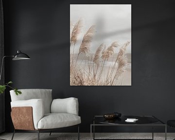 Pampas grass at the beach by Melanie Viola