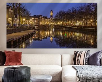 Utrecht by Night - Old Canal, Sand Bridge en Dom Tower by Tux Photography