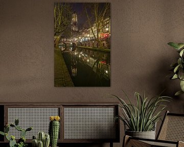 Utrecht by Night - Old Canal, Gaard Bridge en Dom Tower by Tux Photography