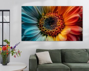 Blume in Farbe Makrofotografie Panorama von TheXclusive Art