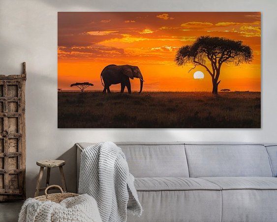 Example of the artwork in a room