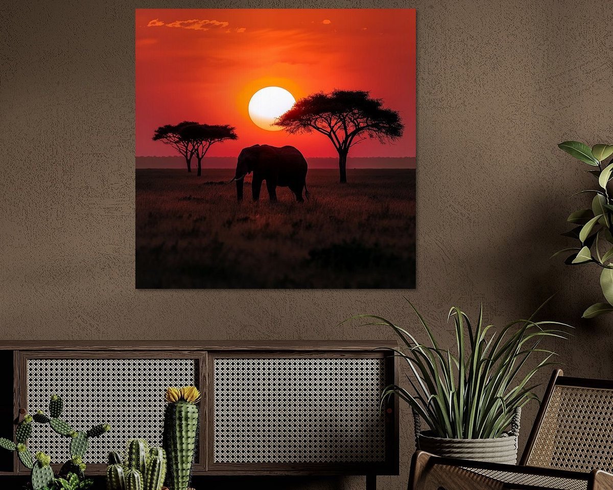 Example of the artwork in a room