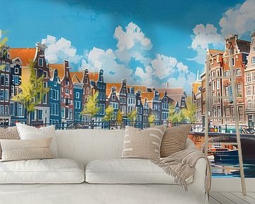 Amsterdam | Grachtenhäuser von Kunst Laune