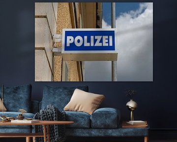 Police sign in Germany by de-nue-pic