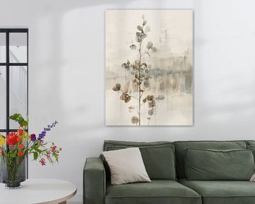 Botanisch minimalisme, wabi-sabi van Japandi Art Studio
