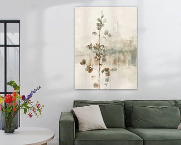 Botanisch minimalisme, wabi-sabi van Japandi Art Studio