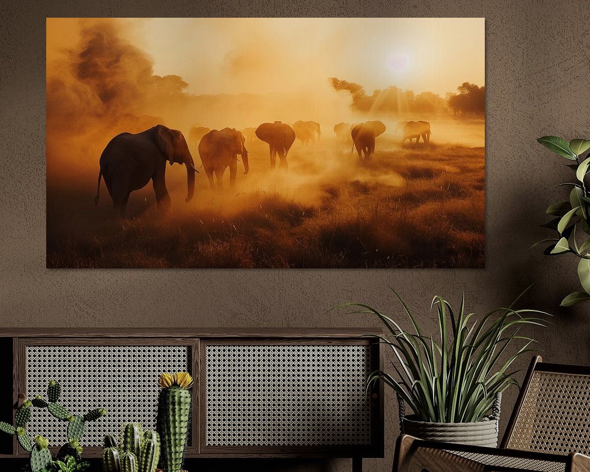 Example of the artwork in a room