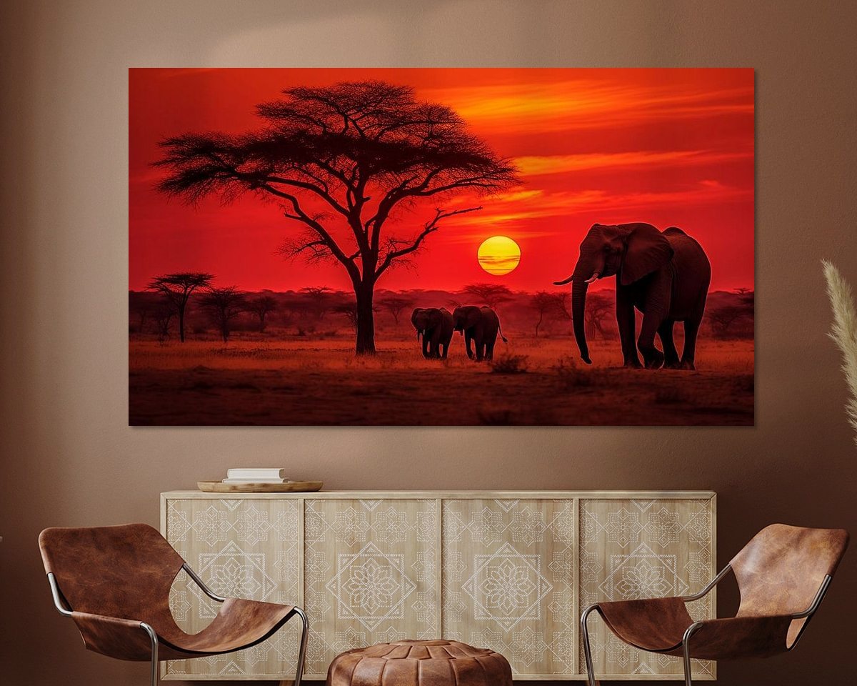 Example of the artwork in a room