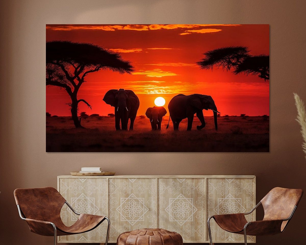 Example of the artwork in a room