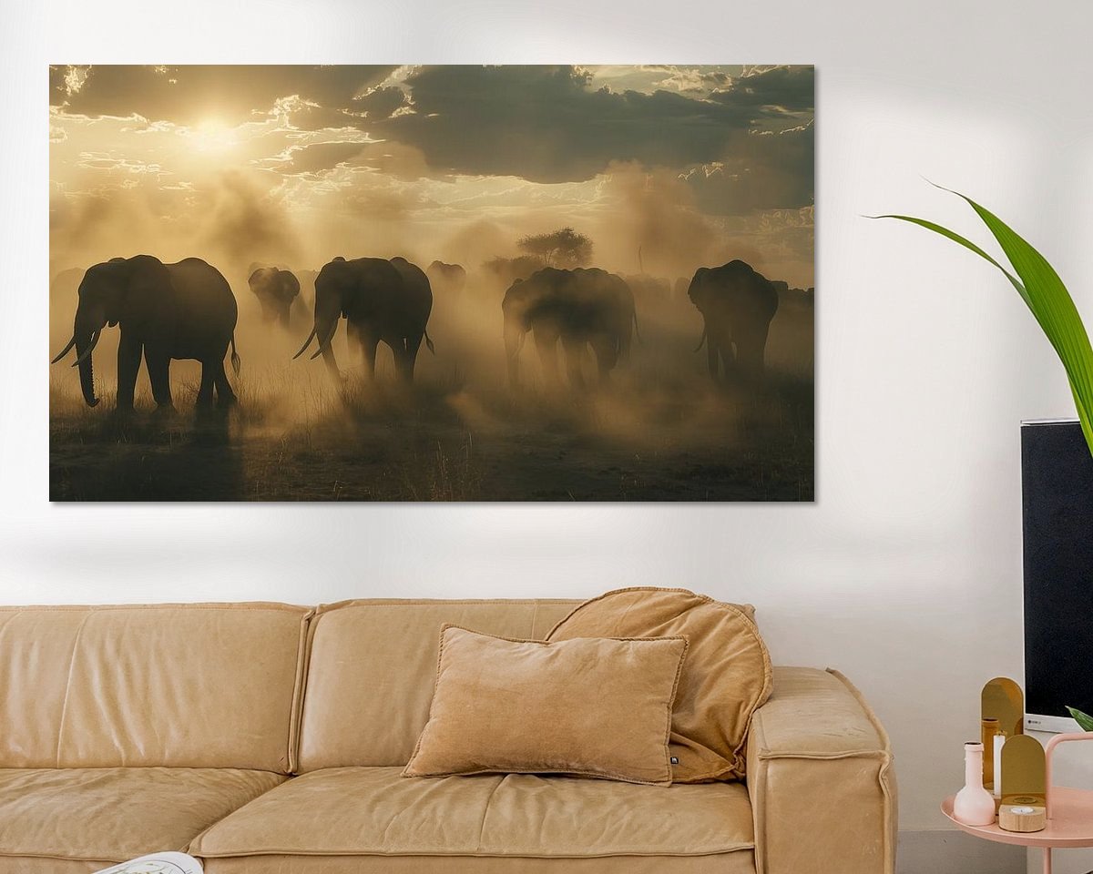 Example of the artwork in a room