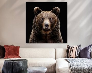 Portrait brown bear by TheXclusive Art