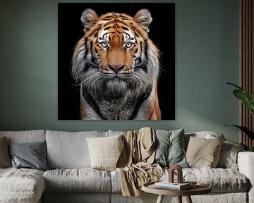 Portret tijger van TheXclusive Art