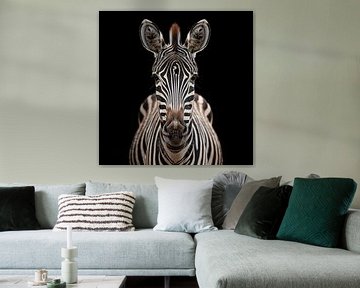 Portret zebra van TheXclusive Art