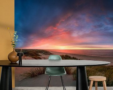 Sunset from the dunes by Ellen van den Doel