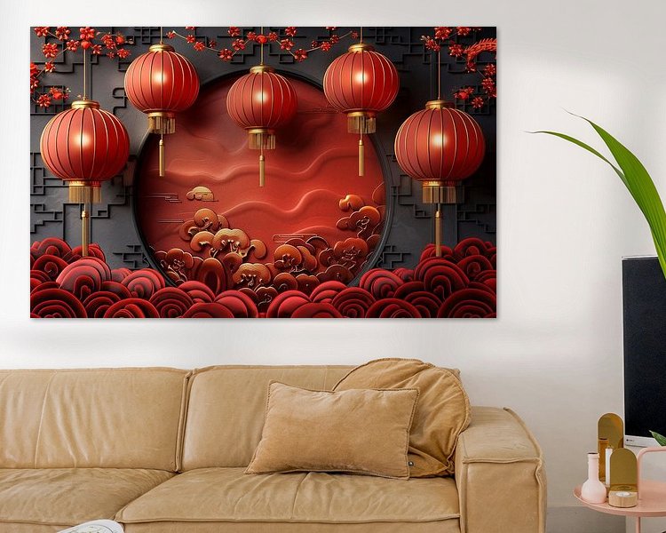 Example of the artwork in a room