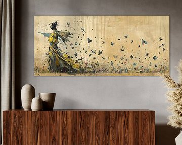 Woman Butterfly Art | Dancing Butterflies by Art Whims