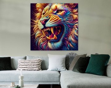 lion sur CrazyAIdesign