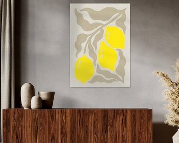 TW living - modern summer lemon art - TWO van TW living