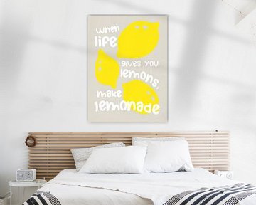 TW living - modern summer lemon art - THREE van TW living