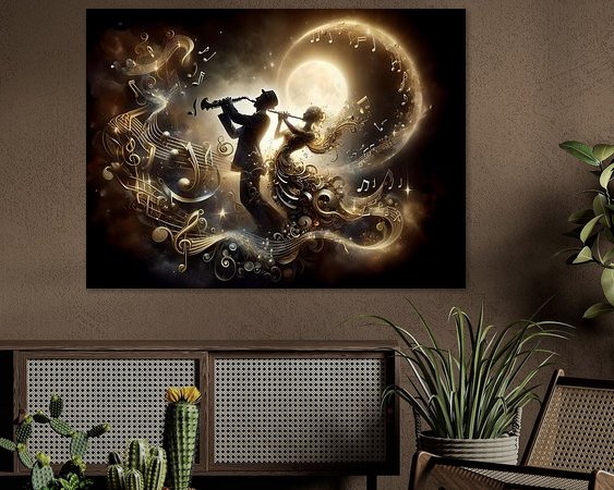 Example of the artwork in a room