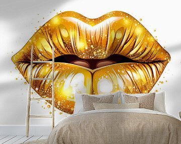 Goldene Lippen von haroulita