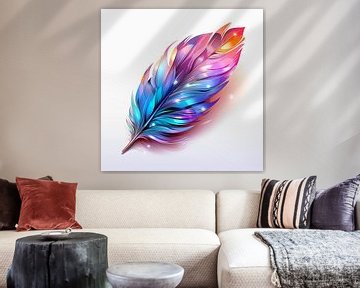 Colorful feather by haroulita