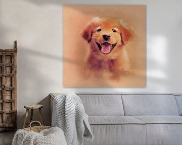 Happy Pup Golden Retriever by Plus Passie