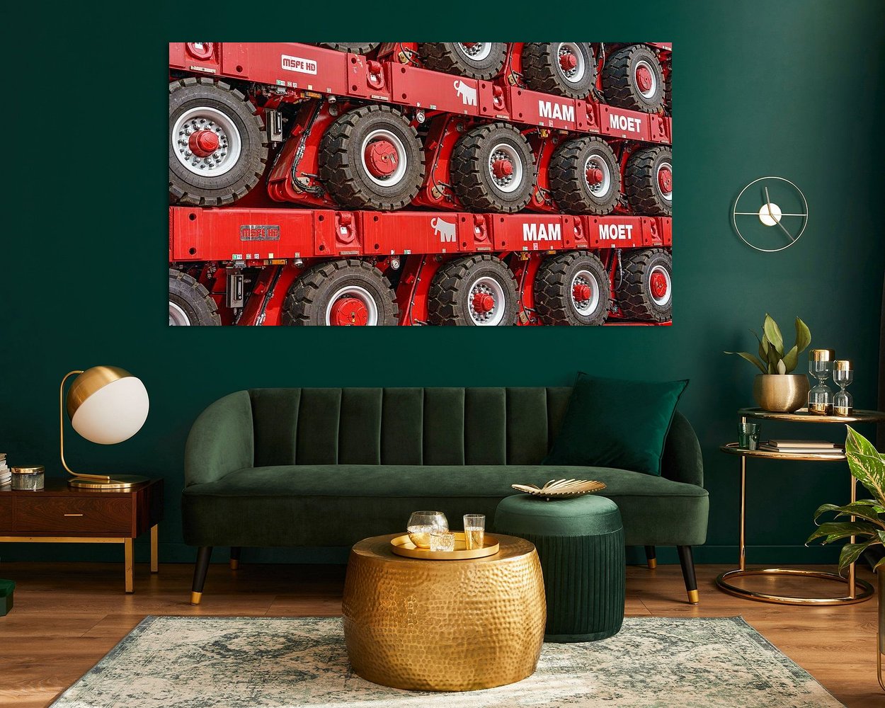 Example of the artwork in a room