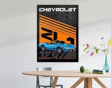 Chevrolet Corvette Stingray ZL1 1969 Car by Adam Khabibi