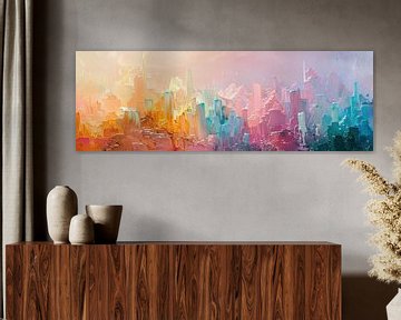 Ville abstraite | Skyline sur Tableaux ARTEO