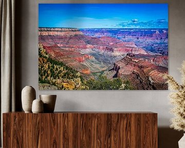 View over the multicolored Grand Canyon by Rietje Bulthuis