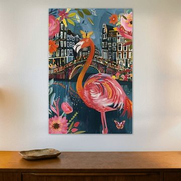 Flamingo in Amsterdam