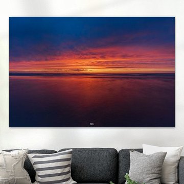 Sunset at Katwijk aan Zee beach