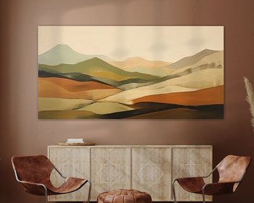 Abstract hill landscape #9 by Bert Nijholt