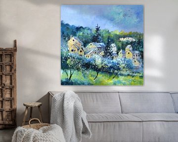 Dorp in België van pol ledent