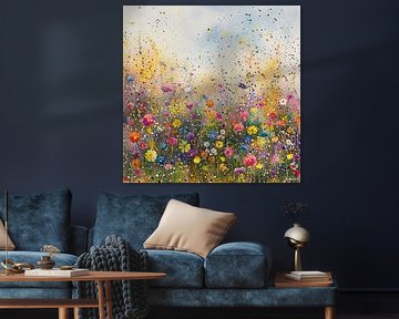 Bloemen Monet Stijl | Bloemenveld Impressionisme van De Mooiste Kunst