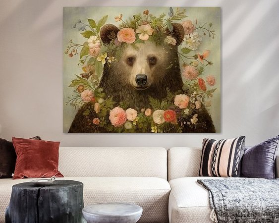 Example of the artwork in a room