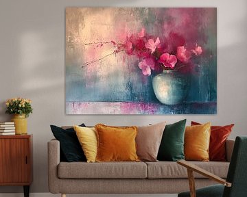 Modern Floral Still Life | Chromatic Whisper by Art Whims