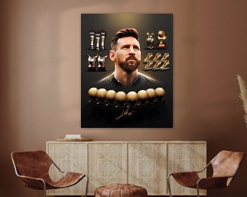 Lionel Messi van Random Art