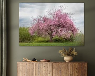 Arbre en fleurs (exposition multiple). sur Janny Beimers