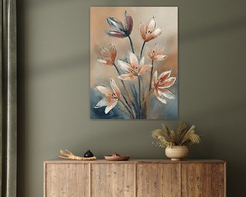 Zalm bloemen van MPA ARTS