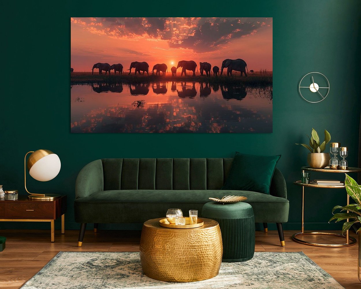 Example of the artwork in a room