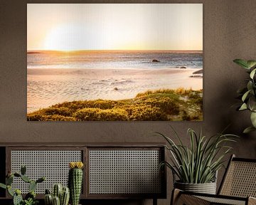 Cape Town sunny beach - South Africa colourful sunset photo print - travel photography by LotsofLiekePrints