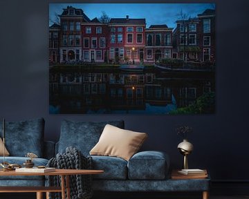 Roze huis, Oude Rijn, Leiden van Jordy Kortekaas