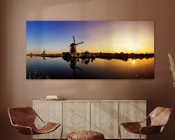 Kinderdijk panorama von Dennis van de Water