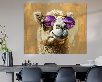 Groovy Llama van Blikvanger Schilderijen