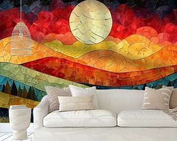Abstract Landscape | Patchwork Twilight